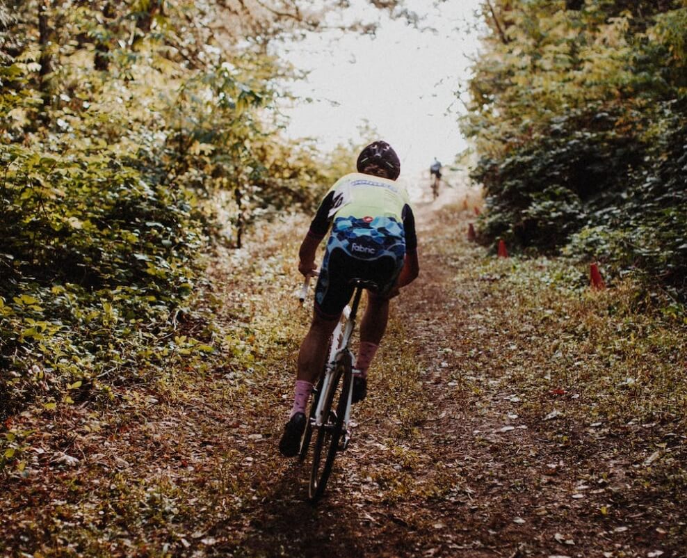 Person riding a bike